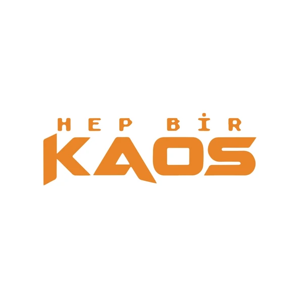 Hep Bir Kaos Sticker 17x17 Cm Turuncu ürün görseli 1