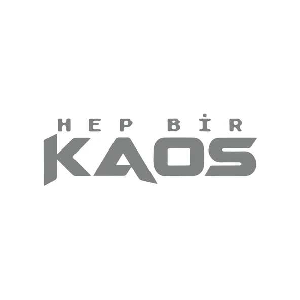 Hep Bir Kaos Sticker 17x17 Cm Gri ürün görseli 1