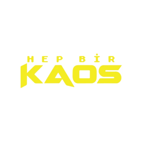Hep Bir Kaos Sticker 17x17 Cm Sarı ürün görseli 1