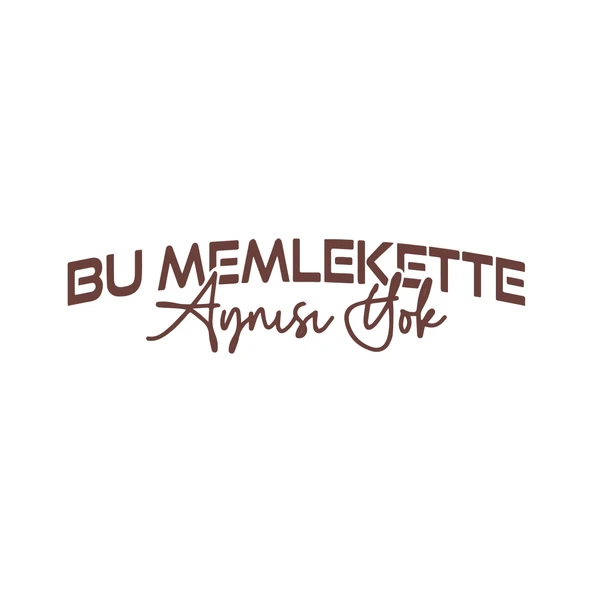 Bu Memlekette Aynısından Yok Sticker 17x17 Cm Kahverengi ürün görseli 1