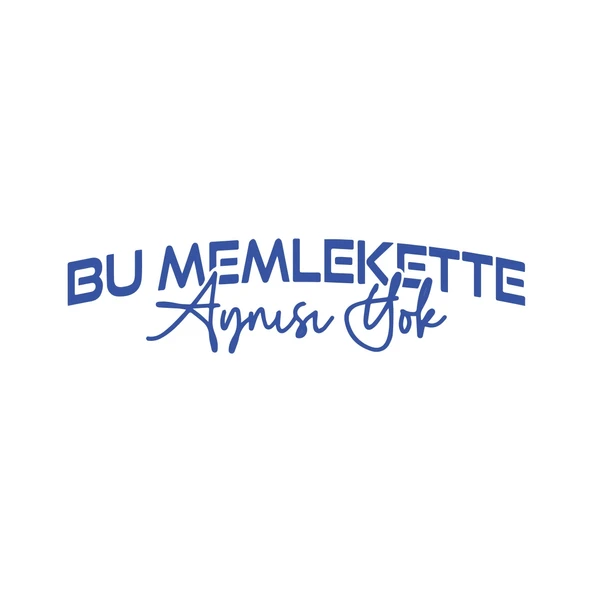 Bu Memlekette Aynısından Yok Sticker 17x17 Cm Mavi ürün görseli 1