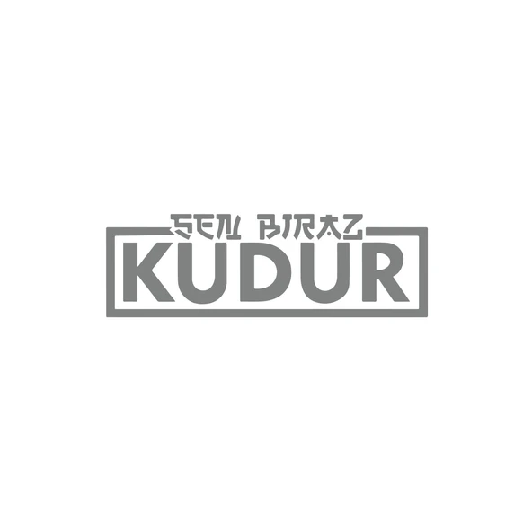 Sen Biraz Kudur Sticker 17x17 Cm Gri ürün görseli 1