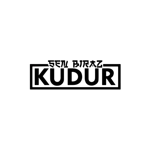 Sen Biraz Kudur Sticker 17x17 Cm Siyah ürün görseli 1