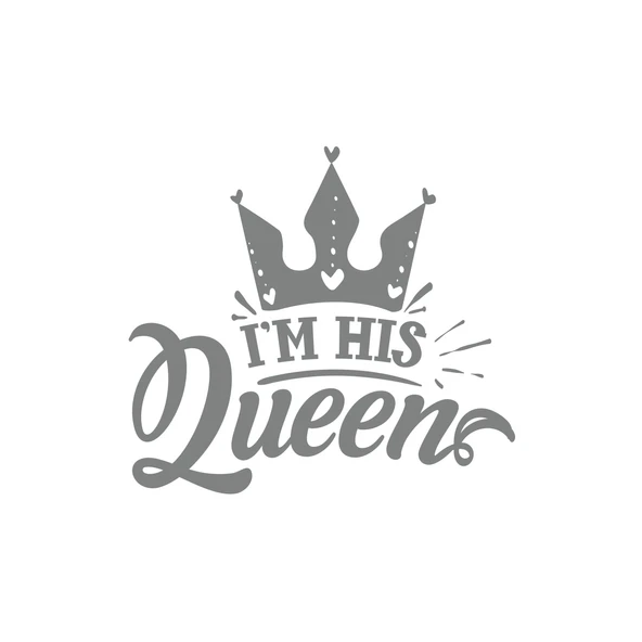 İm His Queen Sticker 17x17 Cm Gri ürün görseli 1