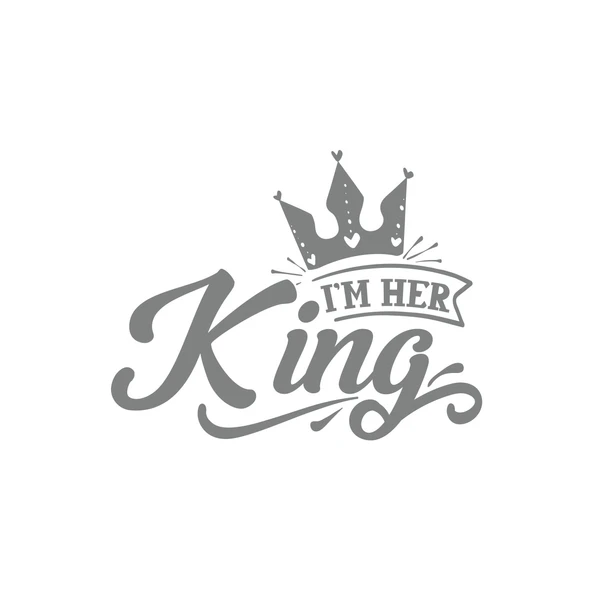 İm Her King Sticker 17x17 Cm Gri ürün görseli 1