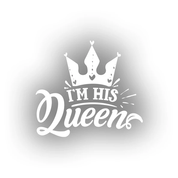 İm His Queen Sticker 17x17 Cm Beyaz ürün görseli 1