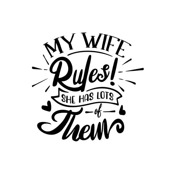 My Wife Rules Them Sticker 17x17 Cm Siyah ürün görseli 1