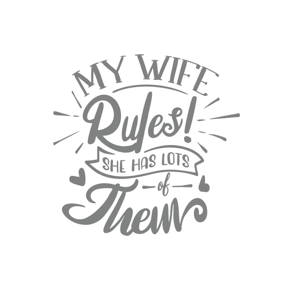My Wife Rules Them Sticker 17x17 Cm Gri ürün görseli 1