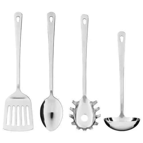 IKEA Grunka Mutfak Gereçleri Seti 4 Parça Paslanmaz Çelik ürün görseli 1