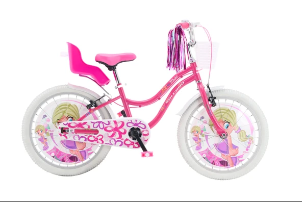 Salcano Muki 20 Jant Çocuk Bisikleti Pembe Beyaz ürün görseli 1