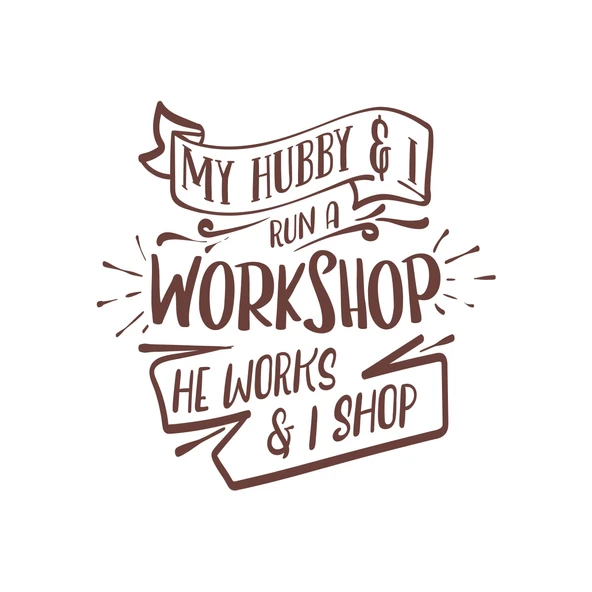 Workshhop Sticker 17x17 Cm Kahverengi ürün görseli 1