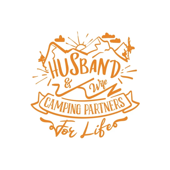 Husband Sticker 17x17 Cm Turuncu ürün görseli 1