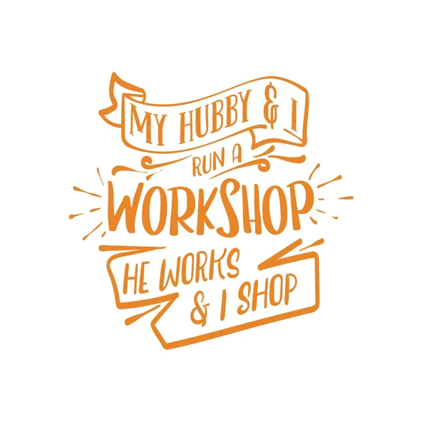 Workshhop Sticker 17x17 Cm Turuncu ürün görseli 1
