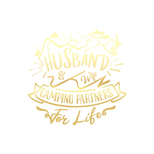 Husband Sticker 17x17 Cm Gold ürün görseli 1