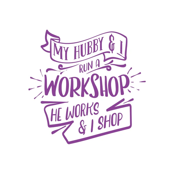 Workshhop Sticker 17x17 Cm Mor ürün görseli 1