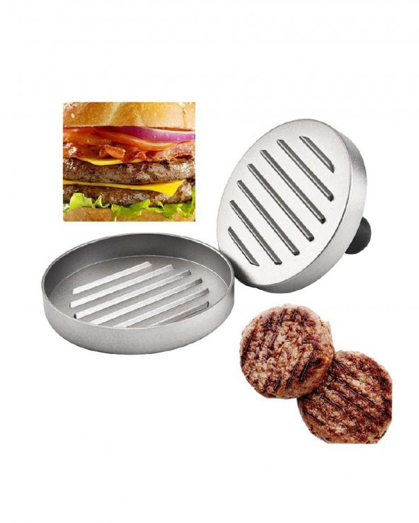 NURGAZ CAMPOUT HAMBURGER PRESS ALÜMİNYUM - Resim 2