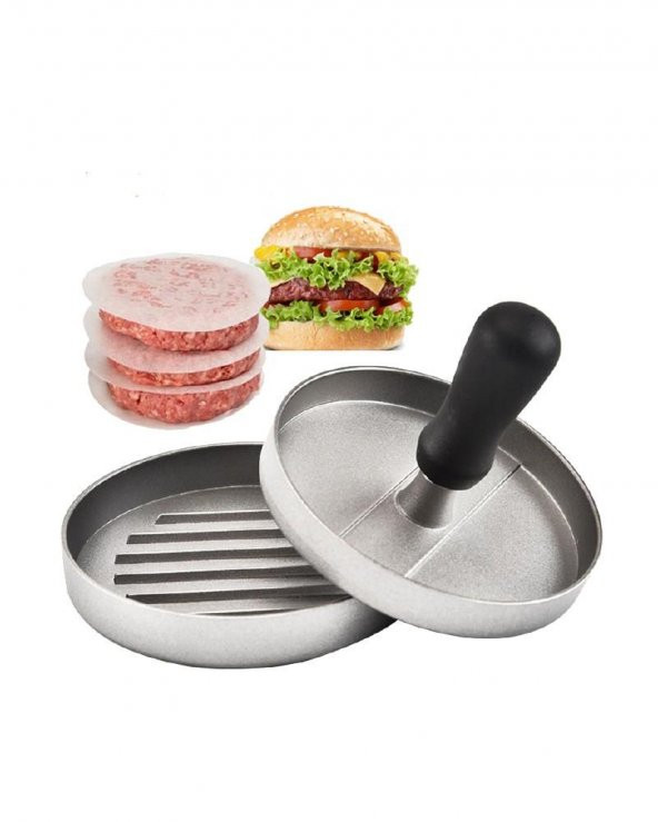 NURGAZ CAMPOUT HAMBURGER PRESS ALÜMİNYUM - Resim 3