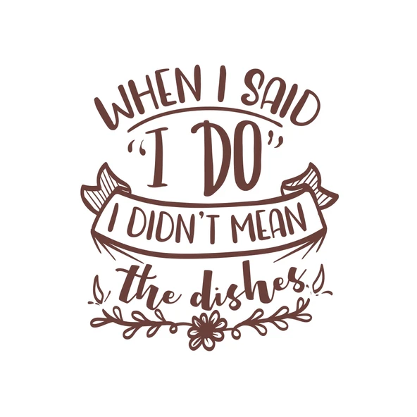 When I said ı Do Sticker 17x17 Cm Kahverengi ürün görseli 1