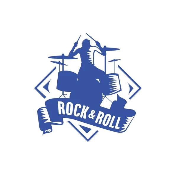 Rok & Roll Sticker 17x17 Cm Mavi ürün görseli 1
