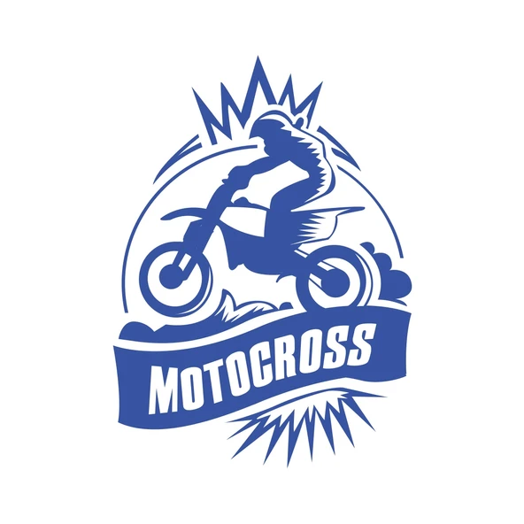 Motokros Sticker 17x17 Cm Mavi ürün görseli 1