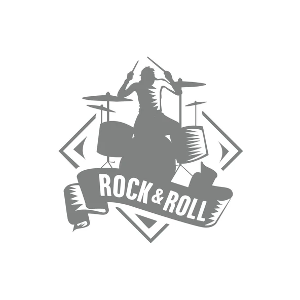 Rok & Roll Sticker 17x17 Cm Gri ürün görseli 1