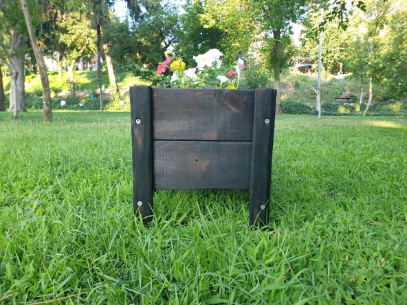 Wood&Pot Dış Mekan Büyük Boy Saksı - 39x37x40 ürün görseli 1