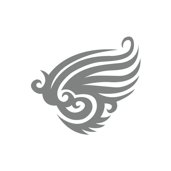 Kanat Tribal Sticker 17x17 Cm Gri ürün görseli 1