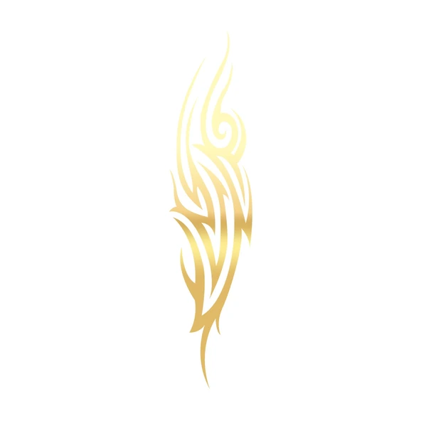 Alev Tribal Sticker 17x17 Cm Gold ürün görseli 1