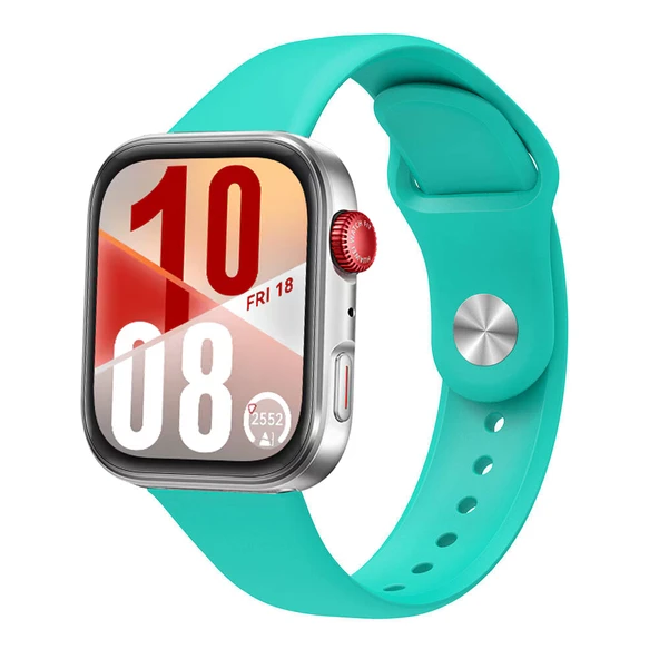Huawei Watch Fit 4 Fit 4 Pro İle Uyumlu PureLux Tam Uyumlu Yumuşak Soft Silikon Kordon  Mint ürün görseli 1