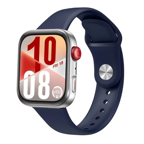 Huawei Watch Fit 4 Fit 4 Pro İle Uyumlu PureLux Tam Uyumlu Yumuşak Soft Silikon Kordon  Lacivert ürün görseli 1