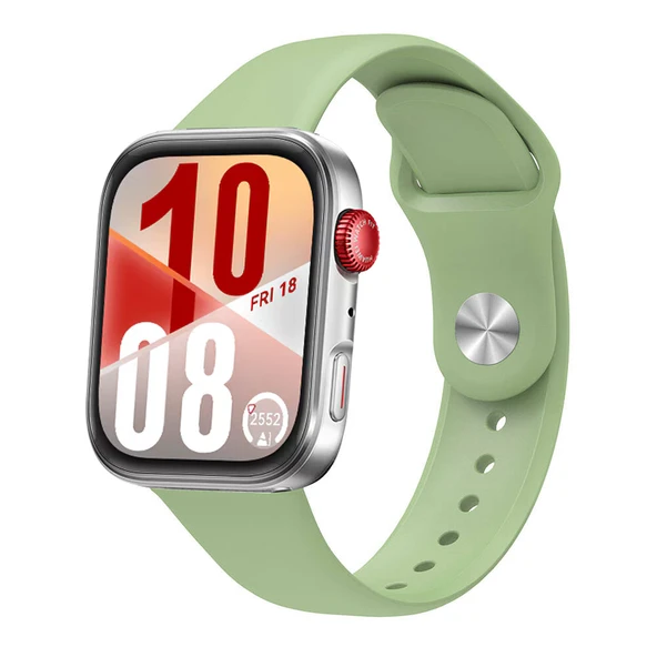 Huawei Watch Fit 4 Fit 4 Pro İle Uyumlu PureLux Tam Uyumlu Yumuşak Soft Silikon Kordon  Yeşil ürün görseli 1