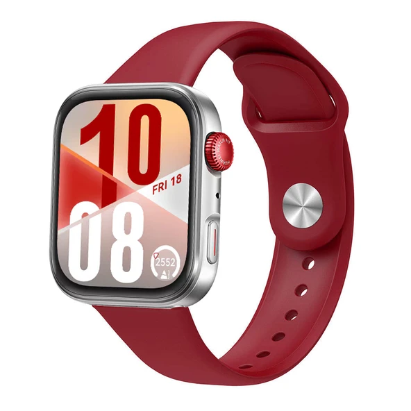 Huawei Watch Fit 4 Fit 4 Pro İle Uyumlu PureLux Tam Uyumlu Yumuşak Soft Silikon Kordon  Mürdüm ürün görseli 1