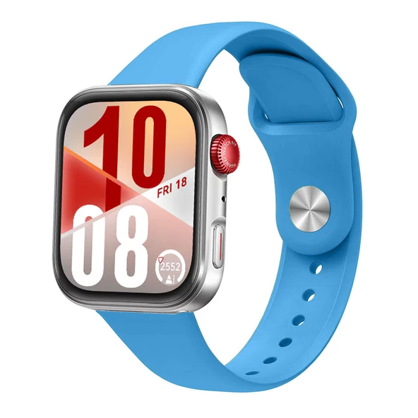 Huawei Watch Fit 4 Fit 4 Pro İle Uyumlu PureLux Tam Uyumlu Yumuşak Soft Silikon Kordon  Mavi ürün görseli 1