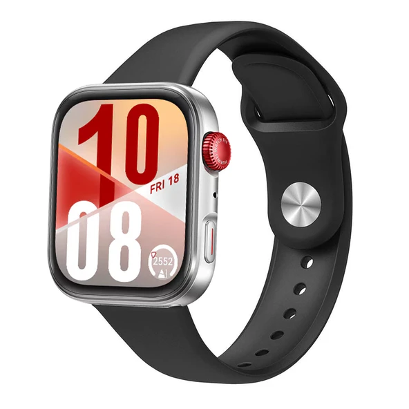 Huawei Watch Fit 4 Fit 4 Pro İle Uyumlu PureLux Tam Uyumlu Yumuşak Soft Silikon Kordon  Siyah ürün görseli 1