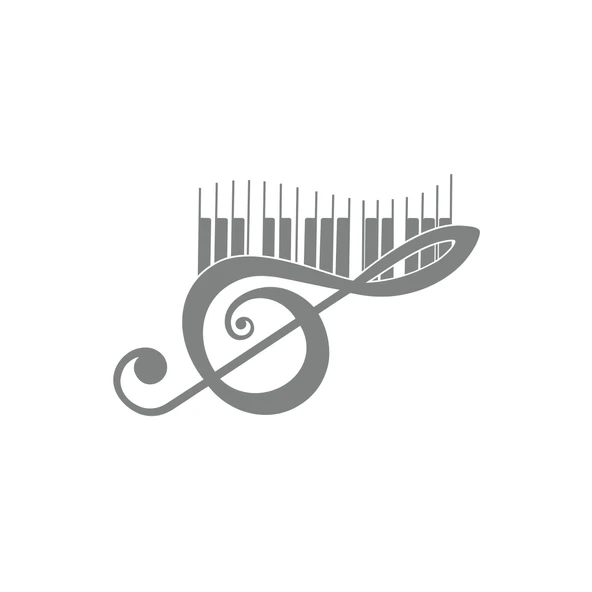Müzik ve Nota Sticker 17x17 Cm Gri ürün görseli 1