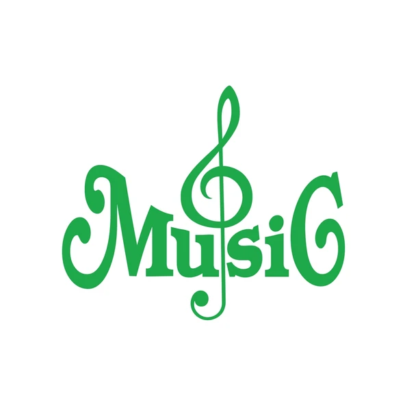 Müzik ve Nota Sticker 17x17 Cm Yeşil ürün görseli 1
