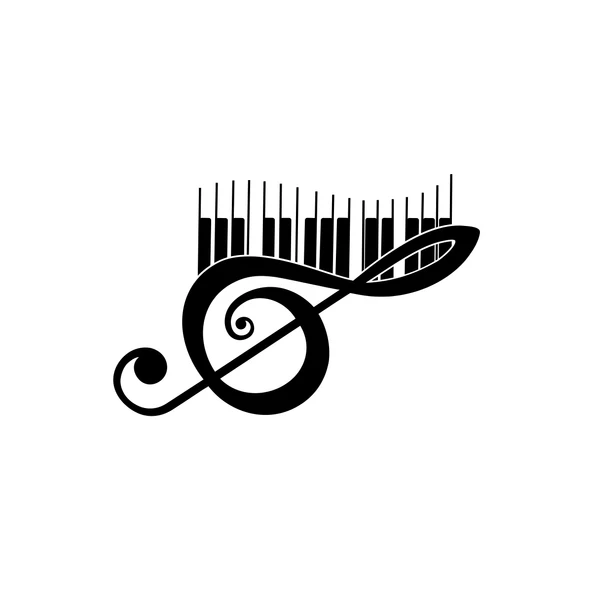 Müzik ve Nota Sticker 17x17 Cm Siyah ürün görseli 1