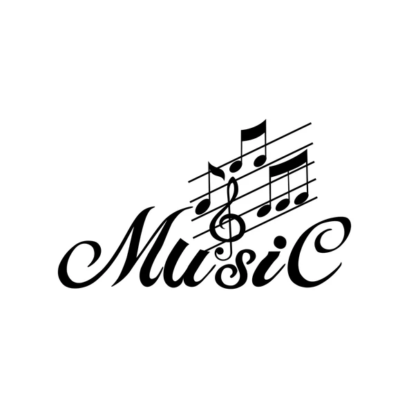 Müzik ve Nota Sticker 17x17 Cm Siyah ürün görseli 1