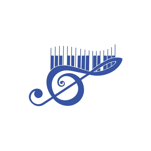 Müzik ve Nota Sticker 17x17 Cm Mavi ürün görseli 1