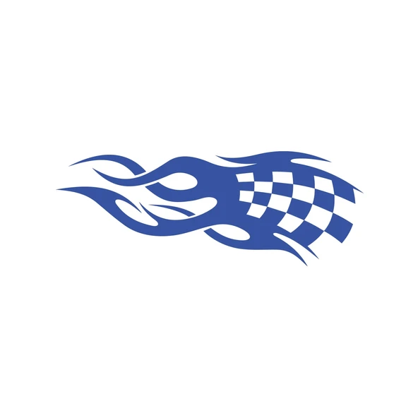 Alev Racing Sticker 17x17 Cm Mavi ürün görseli 1