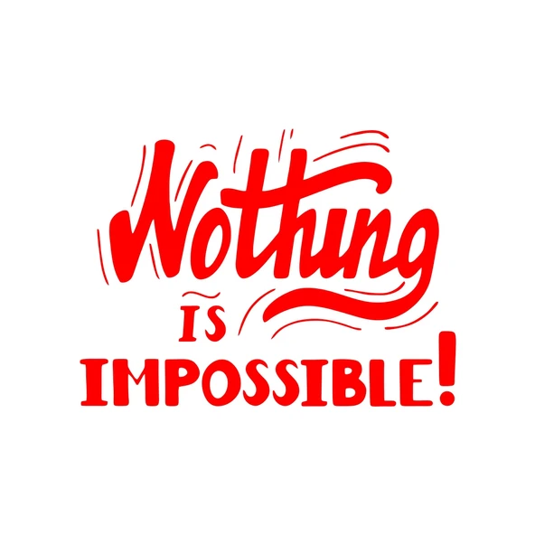 Nothing İs impossible 17x17 Cm Kırmızı ürün görseli 1
