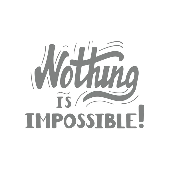 Nothing İs impossible 17x17 Cm Gri ürün görseli 1