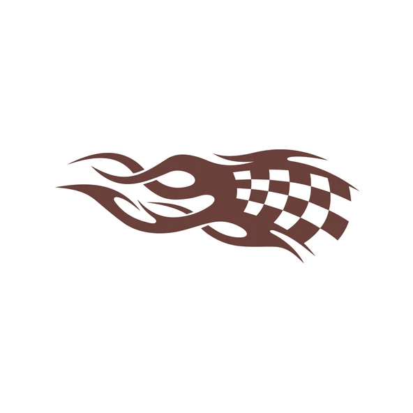 Alev Racing Sticker 17x17 Cm Kahverengi ürün görseli 1