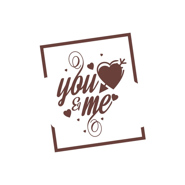 Yo and Me Sticker 17x17 Cm Kahverengi ürün görseli 1