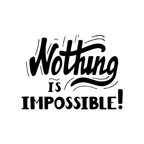 Nothing İs impossible 17x17 Cm Siyah ürün görseli 1