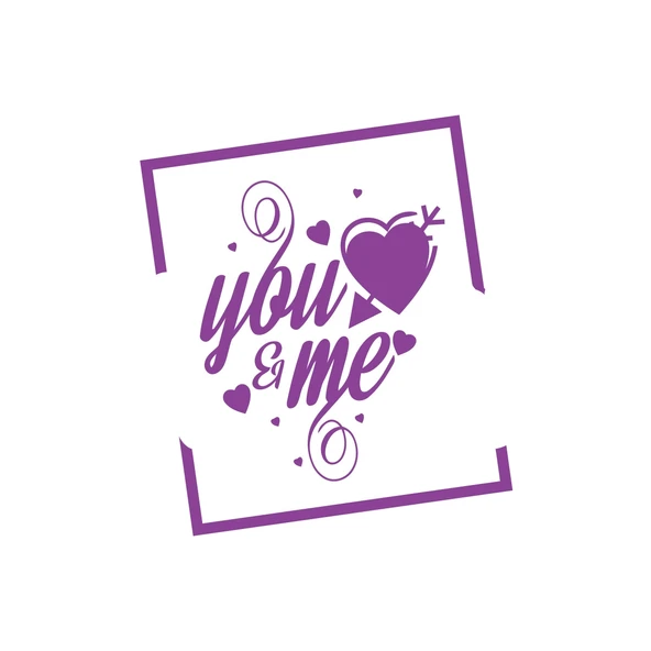 Yo and Me Sticker 17x17 Cm Mor ürün görseli 1