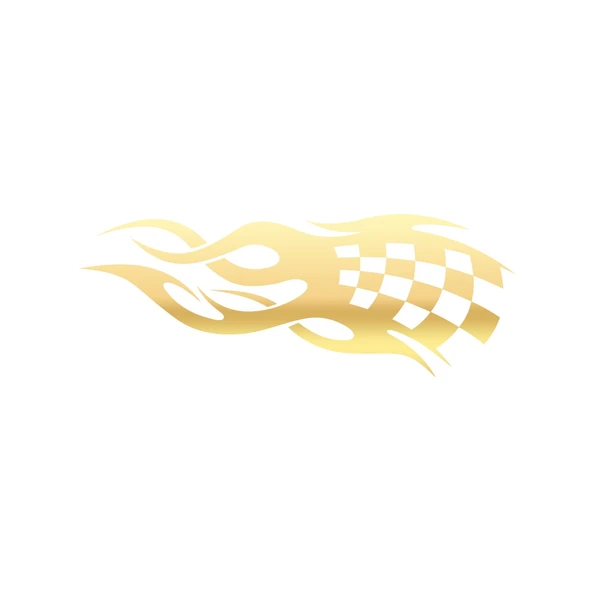 Alev Racing Sticker 17x17 Cm Gold ürün görseli 1