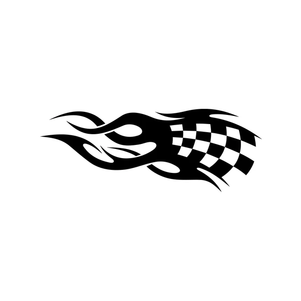 Alev Racing Sticker 17x17 Cm Siyah ürün görseli 1