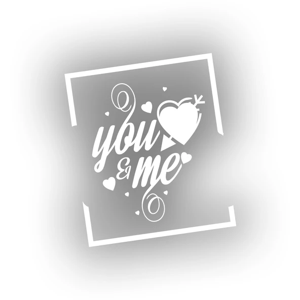 Yo and Me Sticker 17x17 Cm Beyaz ürün görseli 1