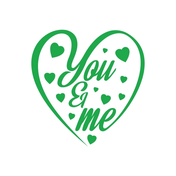 Yo and Me Sticker 17x17 Cm Yeşil ürün görseli 1